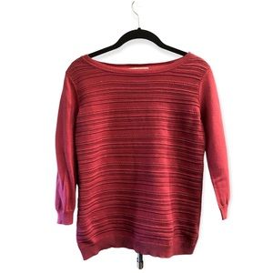 Liz Claiborne, Pink Long Sleeved Sweater, Petite